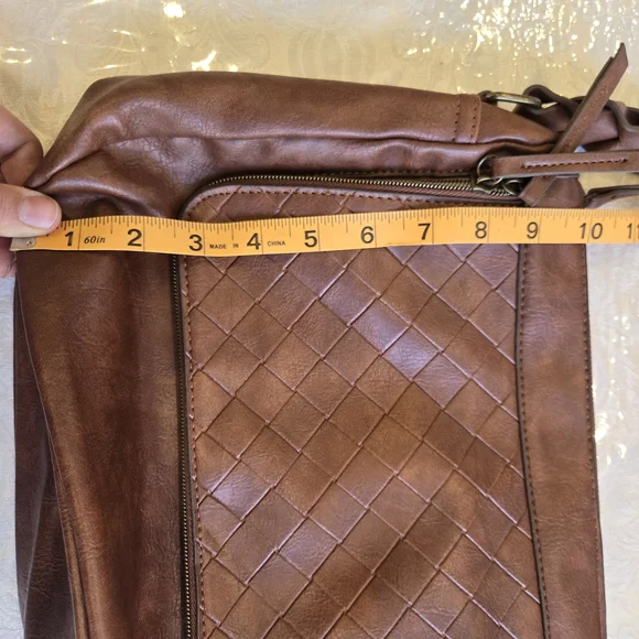 Brown Quilted Crossbody Bag - Picture 12 of 13